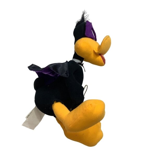 Daffy Duck Plush Looney Tunes 11” Russel Stover Mask Cape Stuffed Animal VTG - Picture 7 of 9